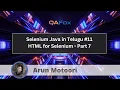 HTML and CSS For Selenium - Part 7 Selenium Java in Telugu
