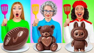 أنا مقابل جدتي في تحدي تحضير الطعام الحيل الغذائية باردة Multi DO Challenge 