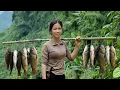 Stack rocks to block the water flow, bring fish back to the village to sell, cook delicious dishes