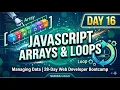 Day 16 Managing Data - JavaScript Arrays Loops 28-Day Web Developer Bootcamp