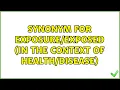 Synonym for in the context of