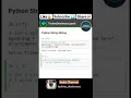 How to slice Python String