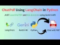 Chat With Multiple PDF Documents With Langchain and Google Gemini API in Python