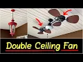 Best Double Ceiling Fan with Light Harbor Breeze 74 inch 3-Speed 4 450-CFM Finish Review