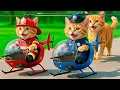 Lagu Kittens Drive Police \u0026 Rescue Helicopters 🚓 on a Revenge Mission to Rescue Mama Cat from a Bully💥🐱