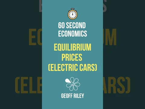 Equilibrium Prices (Electric Vehicles) I 60 Second Economics