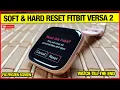 Soft Hard Reset Fitbit Sense Versa 3 2 1 Lite
