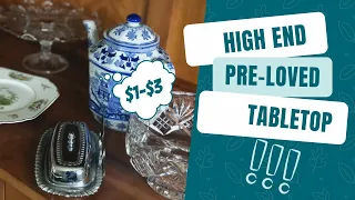 HIGH END THRIFTED tabletop WEDGWOOD AYNSLEY ROGERS VT Garden TOUR ABSOLUTELY STUNNING FINDS