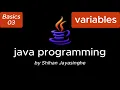 Java Variable Explained int double boolean char String java basics 3