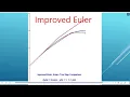 Improved Euler Method Compared to Euler s Method