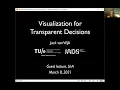 UvA InfoVis Lecture 11 Jack van Wijk - Visualization for transparent decisions
