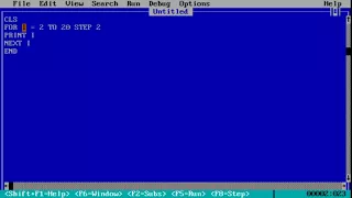 Qbasic Programming in Hindi For Next Loop IN QBASIC PART 15
