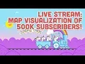 Coding Train Live Map Visualization of 500k Subscribers