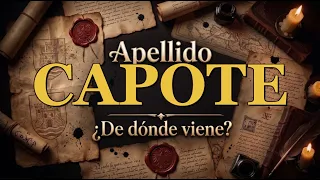 Where does the surname Capote come from