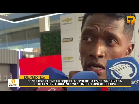 Deportivo Cuenca recibe el apoyo de la empresa privada, el delantero Ordóñez ya se incorporó al equipo