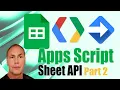 Apps Script Sheets API JSON data 2 Spreadsheet as Object Filter Data