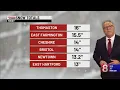 How much snow did Connecticut get