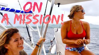 CATAMARAN SAILING // ON A MISSION FOR SOME FISHIN’ | Fishing from a Catamaran