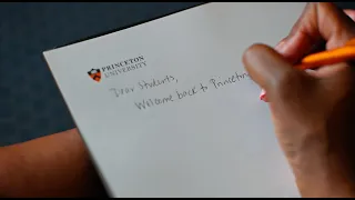 Dear students welcome back to Princeton