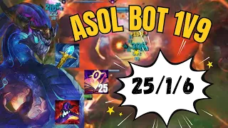 High Elo Aurelion Sol BOT 1V9 Patch 26 04