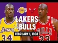 Lagu 02/01/1998 Bulls vs. Lakers Kobe Bryant Full game