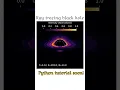 Ray tracing using geodesic in Schwarzschild black hole Rendered using CPU in python and numba