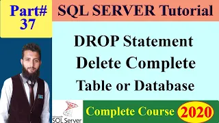 SQL Complete Course 37 - Drop Statement in SQL Drop Table or Drop Database in SQL