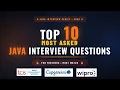 Top 10 Core Java Interview Questions and Answers for Freshers TCS Infosys Wipro Capgemini 2026
