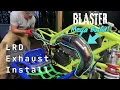 How To Install Yamaha Blaster 200cc Two Stroke Adjustable LRD Exhaust for Built Motors