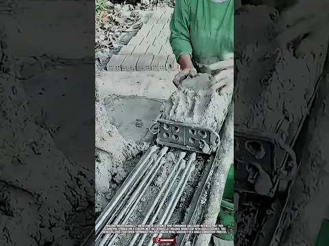 Traditional Masonry Tool Sliding Multi-Brick Mold for Efficient Production! #ToolHolder