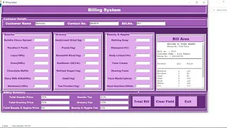 Simple Billing System in Python with source code Source Code Projects
