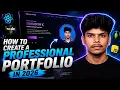 How to create a professional Portfolio in 2026 Full stack developers REACTJs Tailwind Render