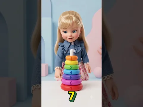 Counting Song for Kids! 🔢🎶 Learn Numbers 1–7 Together #shorts