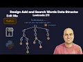Design Add and Search Words Data Structure - Leetcode 211 Using Trie