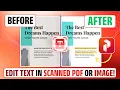 How to Edit Text in Scanned PDF or Image Best OCR PDF Editor