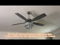 F6215AQ110V Beautiful metal work with high-quality mechanical element coalesces into the ceiling fan