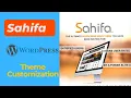 Sahifa Wordpress Theme Customization Bangla Part - 02