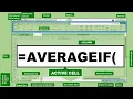 AVERAGEIF Function in Excel Calculate Average Based on One Condition Excel Tutorial for Beginners