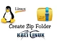 How to Zip Folder In Kali Linux
