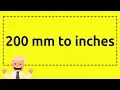 200mm to inches