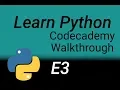 Tip calculator Codecademy walkthrough E03