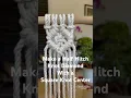 Macrame Double Half Hitch Knot Diamond