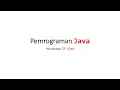 Percabangan If Else pada Pemrograman Java