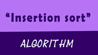 Insertion Sort Algorithm Bangla C language