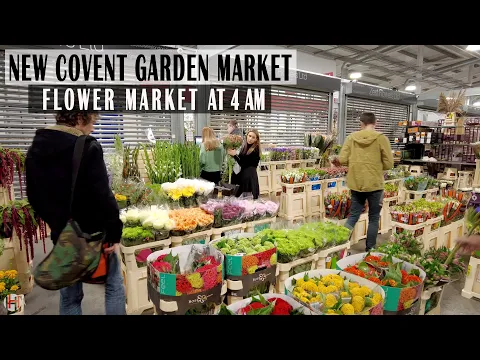 Download MP3 New Covent Garden Market  - 4 AM London Flower Market | London Walk [4K]
