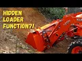 Hidden Front End Loader Function Tractor tips and tricks Kubota B2601 MCG
