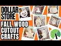 Dollar Store Fall Wood Cutout Crafts - 9 NEW DIYs for 2026