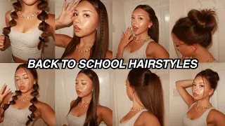 BACK TO SCHOOL HAIRSTYLES HEATLESS EASY