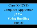 JAVA String Handling Part 20 Alphabetic Pattern