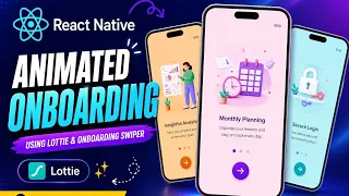 Animated Onboarding Screen in React Native using Lottie Onboarding Swiper